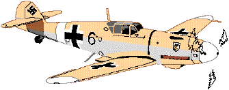 Drawing of Me-109 fighter